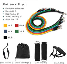 Load image into Gallery viewer, 11Pcs resistance bands set
